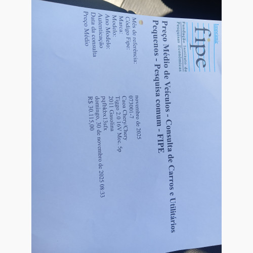 Foto do veículo CAOA CHERY/CHERY Tiggo 2.0 16V Mec. 5p 2011/2010 ID: 89772